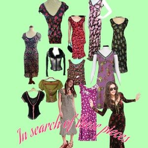 ISO Betsey Johnson fruit print dresses tops and skirts